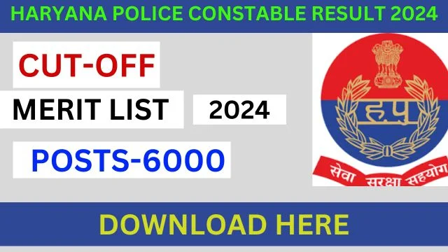 Haryana Police Constable Result 2024